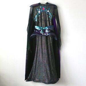 Chasing Fireflies Black Iridescent Alien Empress Costume with Cape and Belt 14